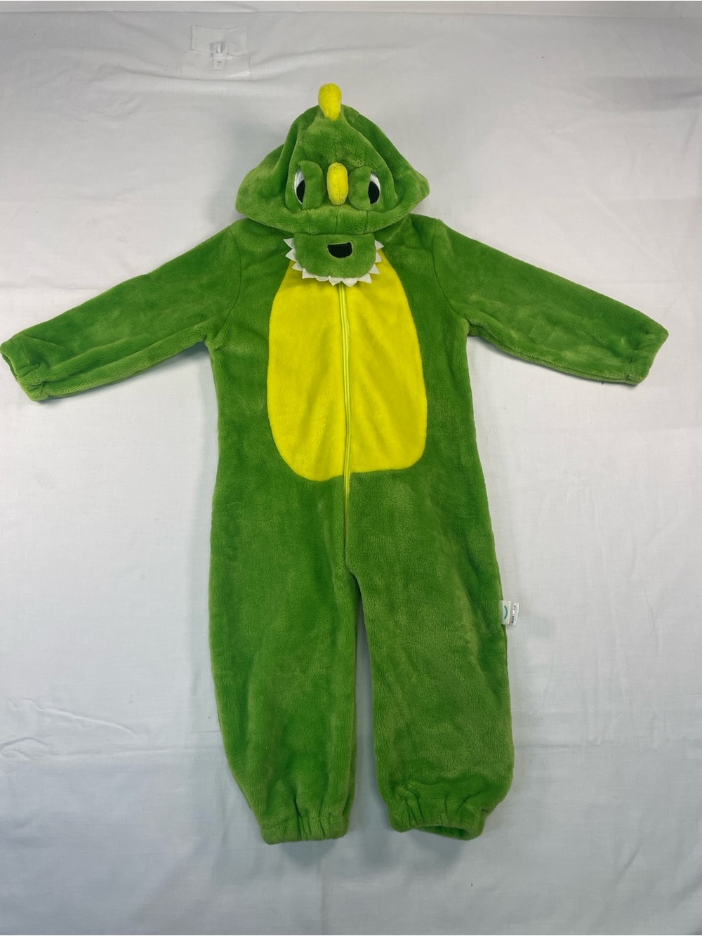 Toddler Dinosaur one piece fleece costume cuffs tail